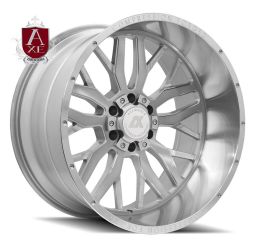 AXE AX1.1 Compression Forged Wheels Silver Brushed - Polished Lip - 22" 24"